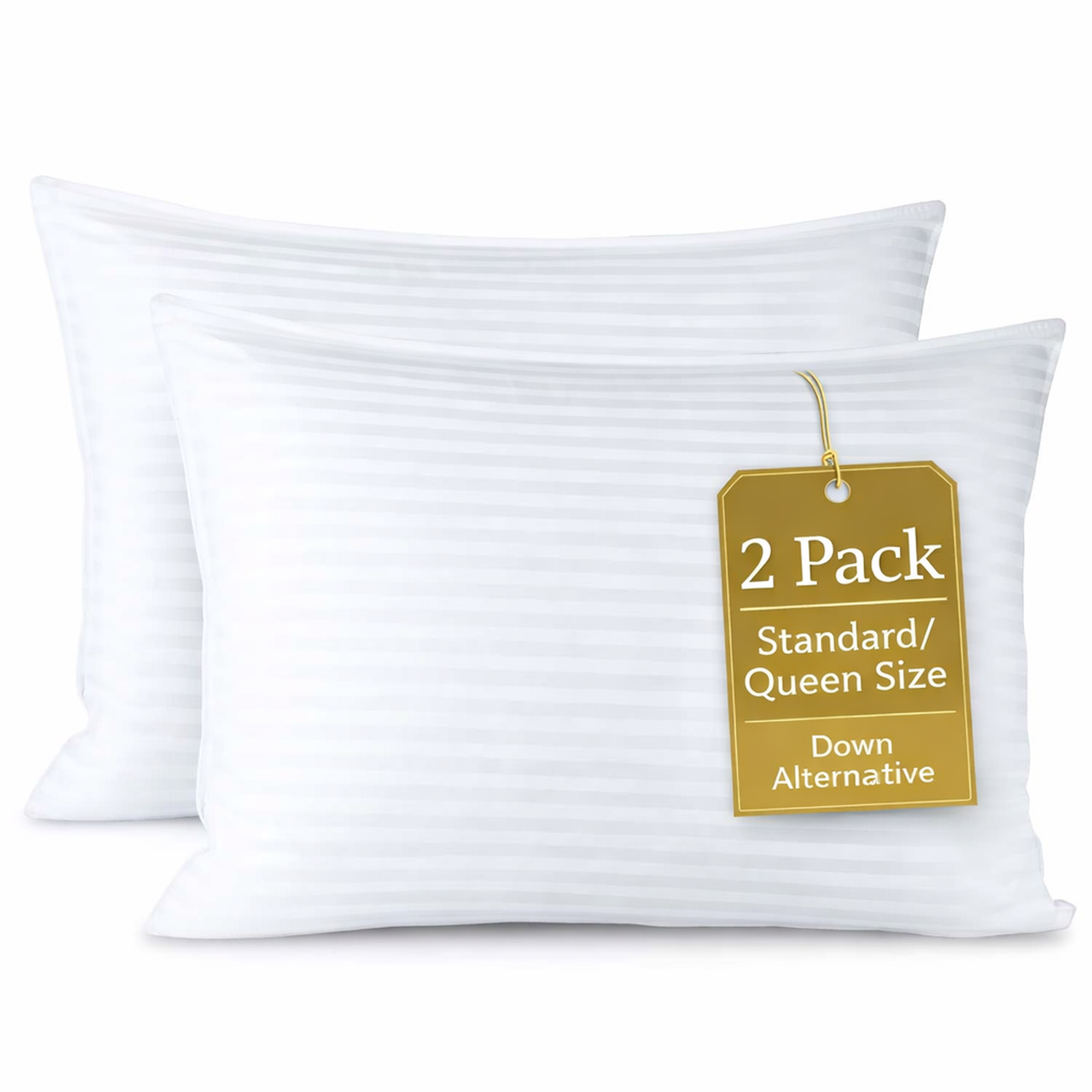 LammaLoe Down Alternative Pillows, 2-Pack, Standard/Queen photo 2