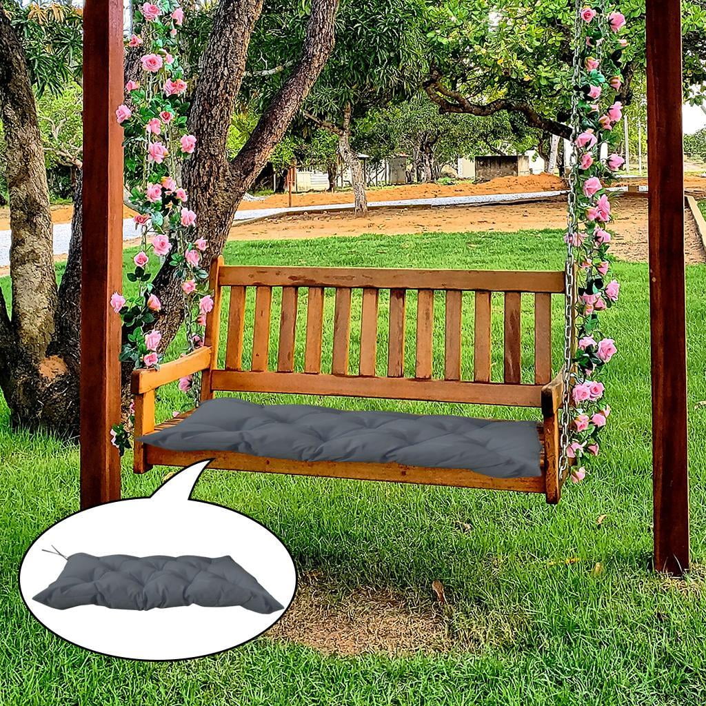 S SERENABLE Waterproof Outdoor Bench Seat Cushion Garden Furniture Cushion Patio Chairs Back Cushions Seat Pillows Deep Gray 120x50x10cm Walmart