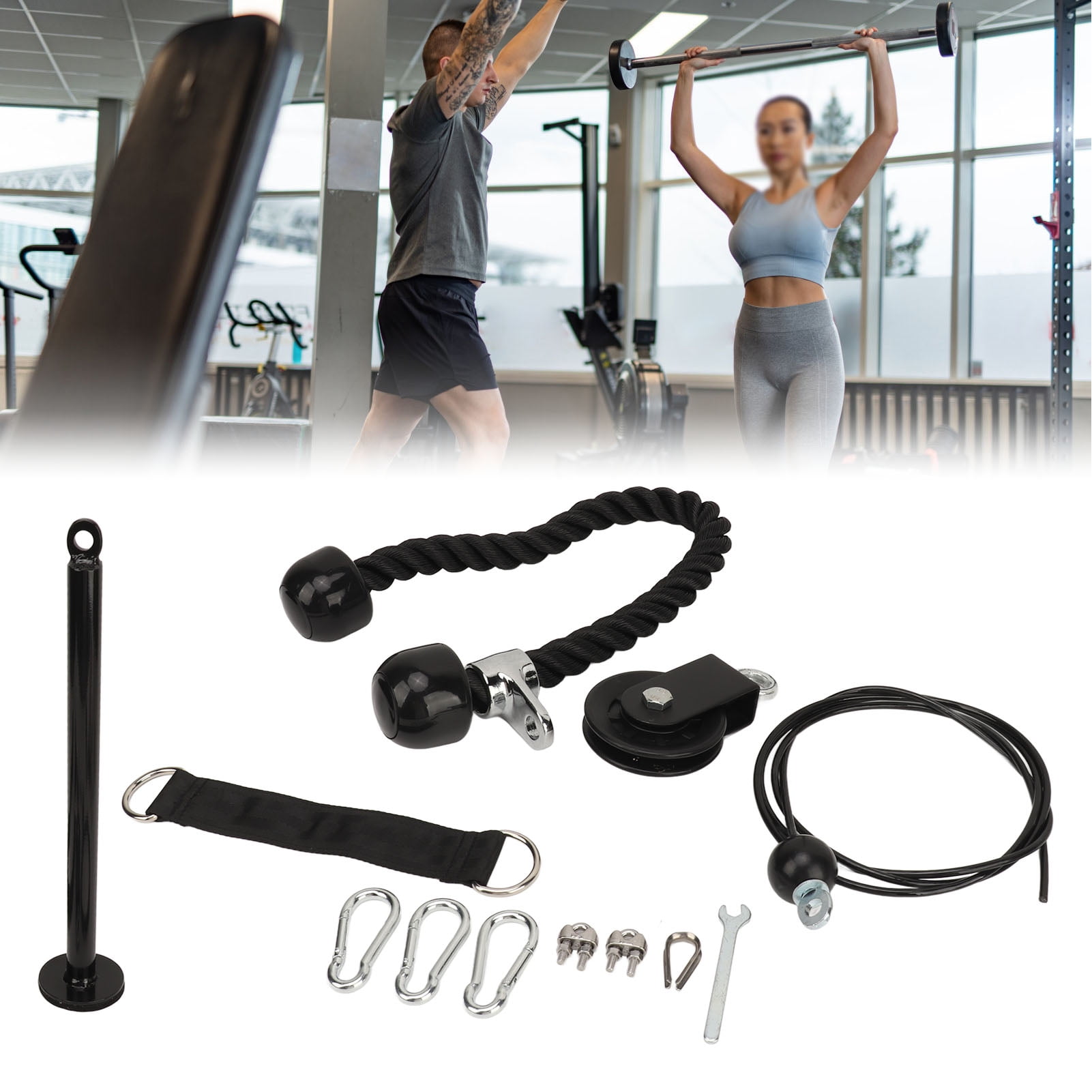 Exercise Gym Cables And Pulleys Fitness Pulley Cable System DIY