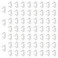 thumbnail image 1 of CLIPS de MELLA de 60 PCS CUBIERTAS de CUBIERTA de CUBIERTA Multipropósito clips de soporte transparente moderno para un restaurante para acampar de 4.8x3.9x1.5 cm, 1 of 8