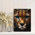 thumbnail image 2 of Qisvanset Framed Canvas Wall Art 12x16 Inch Cheetah Cat Boho Preppy Room Animal Wall Art, 2 of 5