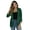 Green, variant on Blazer for Women Open Front Cardigan Jacket 3/4 Sleeve Lightweight Work Casual Blazer
