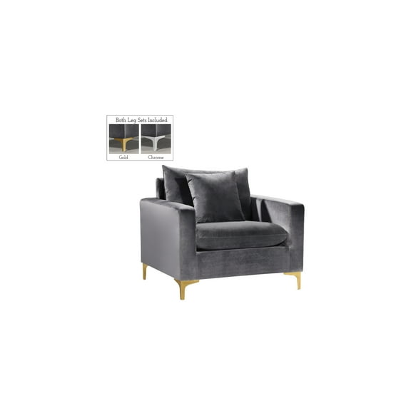 Velvet Accent Chair - Modern Living Room Seating with Plush Comfort & Stylish Design