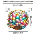 thumbnail image 3 of Ersvoioy Easter Weaving Basket Decoration, Easter 2D Flat Acrylic Festival Scene Decoration Hanging Decoration, Decorative Hanging Ornaments for Easter Party Flash Deals of The Day, 3 of 8