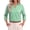 Green, variant on Fantaslook Striped Tops for Womens 3/4 Sleeve V Neck Shirts Dressy Casual Business Work Blouses Trendy Lapel Tops