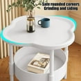 thumbnail image 2 of Taicans 2 Tier End Table,Side Table with Removable Tray,End Table Round Side Table Small Accent Table,Waterproof Small Sofa Coffee Side Tables Bedroom Indoor Outdoor, 2 of 8