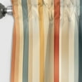 thumbnail image 3 of Designart "Serenity In Beige And Brown Striped Pattern" Striped Blackout Curtain Single Panel, 3 of 4