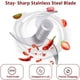 thumbnail image 5 of Matsuzay Picadora de verduras Jooan's Kitchen, picadora de ajo eléctrica USB, molinillo de cocina recargable inalámbrico Herramientas y accesorios para hornear Rosado 250ml, 5 of 6