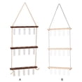 thumbnail image 4 of Billuyoard Macetero colgante de pared de amplias aplicaciones con soporte de madera para decoración de hogar, oficina y jardín, 3 niveles Jardín y Patio Estilo de registro, 4 of 6