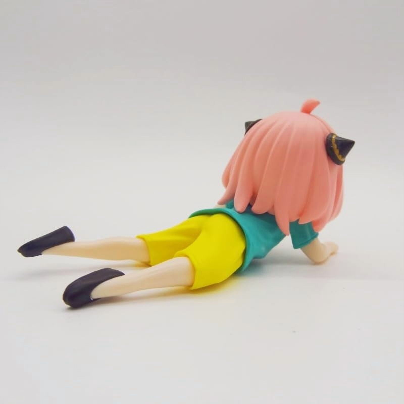 New Anya Figure, Falling Crying Anya Forger Action Figure 6cm/2.4inch PVC Characters Decorations Collectible Souvenirs for Anime Fans Gifts