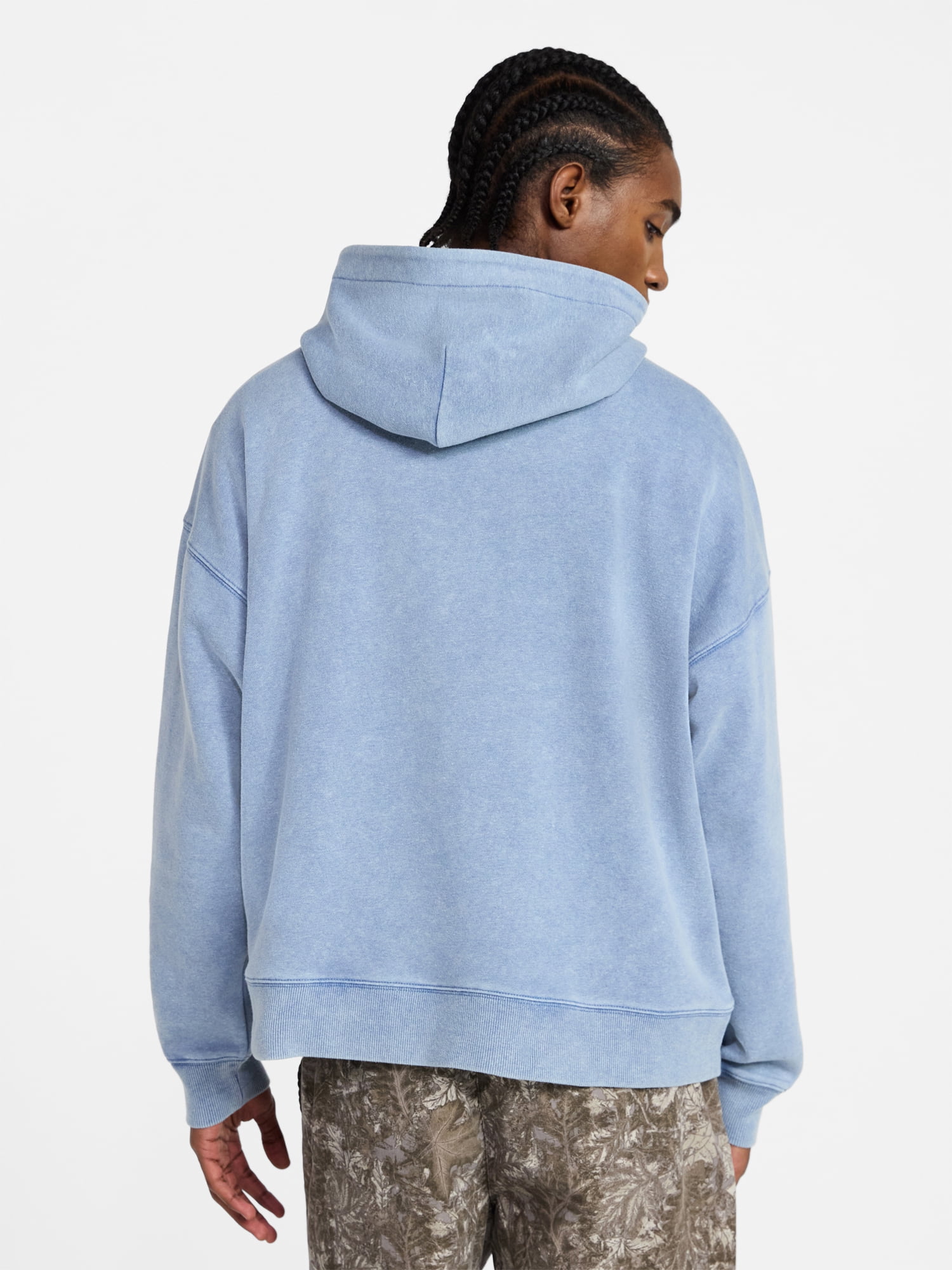 No Boundaries Oversized Hoodie with Long Sleeves, Men's XS-4XLT