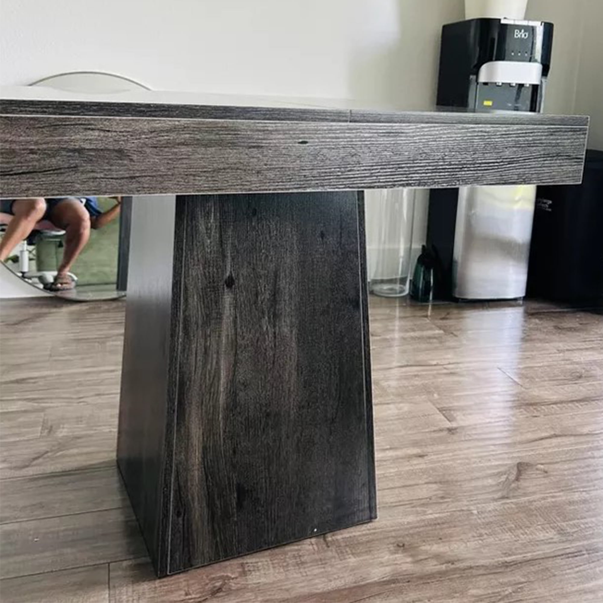 Demi Bonn 31" Modern Square Dining Table for 4 People, Wood Farmhouse Kitchen Dinner Table for Dining Room, Living Room Furniture, Black