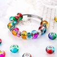 thumbnail image 4 of GKNET 100pcs Assorted European Beads Colorful Glass/Resin Large Hole Spacer Bead-Mixed #44 (14x8.5mm), 4 of 6