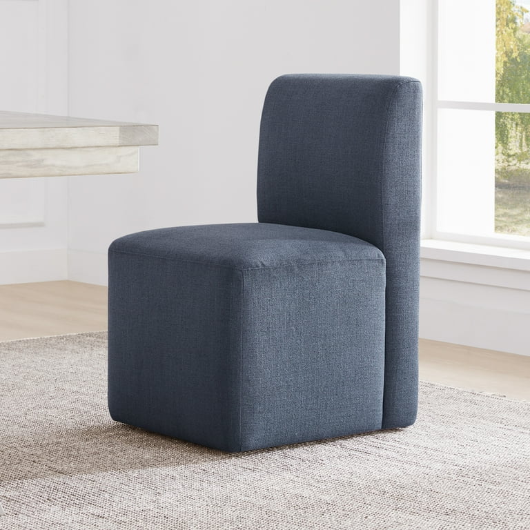 CHITA Modern Armless Office Dining Chairs with Casters, Set of