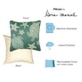 thumbnail image 3 of Liora Manne Marina Turtle And Stars Indoor Outdoor Decorative Pillow Aqua, 3 of 5