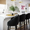 thumbnail image 7 of TOV Furniture Myla Black Swivel Counter Stool with Gold Accents, 7 of 7