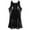 Black, variant on Patlollav Women Plus Size Dresses,Ladies Cold Shoulder Sleeve Lace Up Halloween Dress