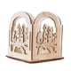 thumbnail image 1 of Candelabro de madera navideño, candelabros de madera, bandeja decorativa para velas, candelabro para mesa de decoración del hogar y fiesta, 1 of 9