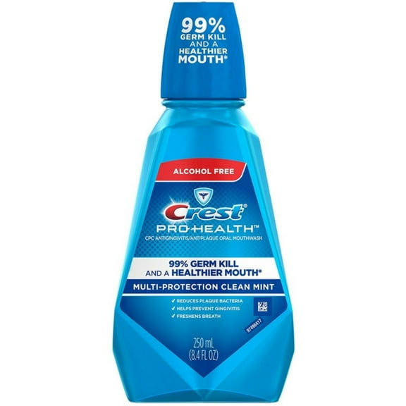 Crest Pro-Health Antiplaque Oral Mouthwash Multi-Protection Mint 8.4 oz (Pack of 4)