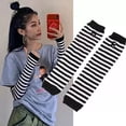thumbnail image 4 of Guantes Largos Rayados Rayas Sin Dedos Cosplay Kawaii Grunge, 4 of 5