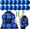 Blue, variant on Set of 25 Pilates Balls Bulk 9 Inch Small Exercise Ball | with Mesh Bag and Pump,Yoga, Stability, Physical , , Barre, ABS Core, Gym,
