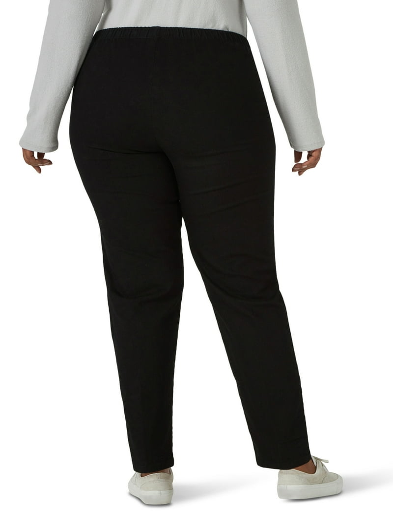 新品Good Crunch Wash Straight Pull On Pant Chic Women's Plus Stretch Twill Pull On Pant - Walmart.com