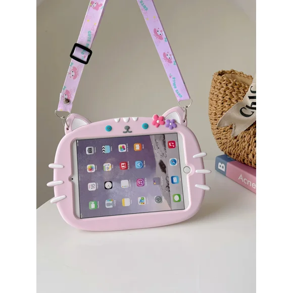 For Samsung Galaxy Tab A7 10.4 T500 Lite 8.7 T220 Case Kids Stand Cover For A9 A8 10.5 A 8.0 T290 10.1 T510 S6 Lite 10.4 Cases 360 MiaoMi Tab A7 8.7 T220 T225