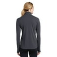 thumbnail image 3 of Sport-Tek LST860 Ladies Sport-Wick Textured 1/4-Zip Pullover, Iron Grey, 3XL, 3 of 3