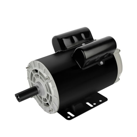 Air Compressor Motor 5HP Single Phase Electric Motor 3450RPM 208V-230V 7/8"Shaft Diameter, CCW 56HZ Frame, 2Pole