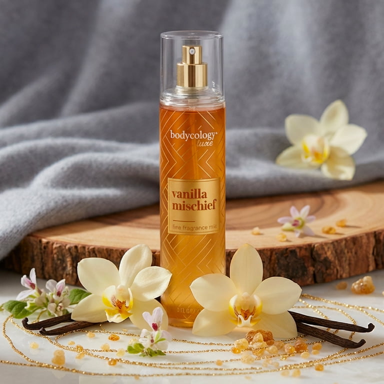 Bodycology Luxe Fragrance Body Mist, Vanilla Mischief, 8 fl oz