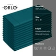 thumbnail image 6 of House of Orlo Hemstitched Cotton Napkins, 12 Pack, 18"x18", Teal Green, 6 of 6