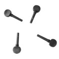 thumbnail image 6 of 4Pcs Violin Tuning Peg Portable Fine Appearance Wood Violin Peg Replacement Black M00592, 6 of 8