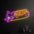 thumbnail image 3 of Handmadetneonsign Cannoli Cat Neon Sign, Cat Cannoli Led Sign, Cat Cannoli Led Light, Cannoli Cat, 3 of 5