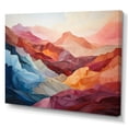 thumbnail image 2 of Designart "Coral Blue Mountains Majestic Palette" Modern Wall Decor, 2 of 5