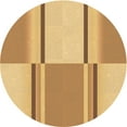 thumbnail image 1 of Ahgly Company Machine Washable Indoor Round Transitional Chrome Gold Yellow Area Rugs, 7' Round, 1 of 7