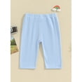 thumbnail image 3 of Musuos Kids' Sports Pants 6M 12M 2-8Years Elastic High Waist Solid Color Athletic Long Sweatpants Casual Pants for Boys Girls, 3 of 10