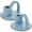 LIGHT BLUE, variant on Aria Home Elise 4" Robin's Egg Ceramic Taper Candle Holders Set of 2 Decor, Light Blue