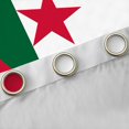 thumbnail image 4 of Manfei Algerian Flag Kitchen Curtains,Patriotic Theme Art Black Out Curtains Pack of 2 (42x63 Each),Green White Red, 4 of 7
