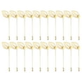 thumbnail image 1 of Uxcell 20 Pack Alfiler de Solapa de Bandeja en Forma de Hoja, Alfileres de Corsage de Bricolaje en Tono Dorado, 1 of 6