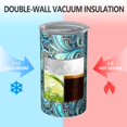 thumbnail image 2 of 20oz Coffee Tumblers Blue Paisley and Floral Pattern Stainless Steel Vacuum Insulated Travel Tumbler Coffee Cups Mug with Lid and Straw with Cleaning Brush for Cold & Hot Drinks, 2 of 5