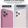 thumbnail image 3 of XUCP-Compatible with iPhone 11 Pro Case, Upgraded Liquid Silicone with [Flat Edges] [Camera Protection] [Soft Anti-Scratch Microfiber Lining] Phone Case for iPhone 11 Pro 5.8 inch - Lavender Purple, 3 of 4