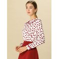 thumbnail image 4 of INSPIRE CHIC Blouse Douce à Manches Longues pour Femmes, Mignonne, à Volants, Col Peter Pan, 4 of 6
