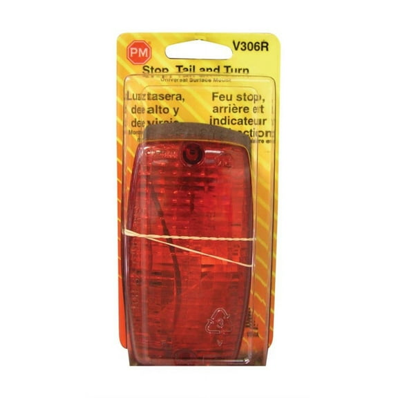 Peterson Red Rectangular Stop/Tail/Turn Light