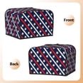 thumbnail image 3 of Zufioo Patriotic Star Universal Four Slice Toaster Cover,Quilted Toaster Appliance Dust-proof Cover For Kitchen Small Appliance(Cover only), 3 of 7