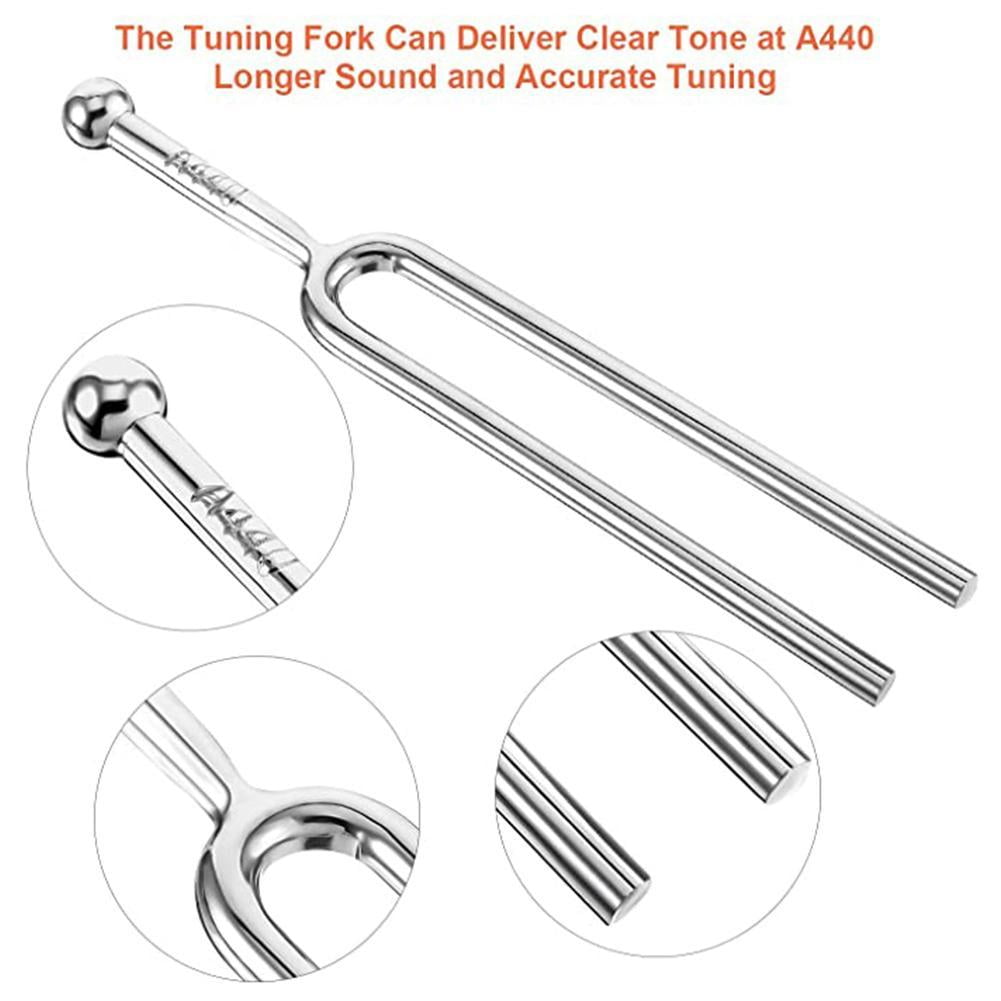 R 440Hz A Tone Stainless Steel Tuning Fork Tuner Tunning Musical Instrument Gift SODIAL 