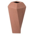 thumbnail image 5 of Decorative Ceramic Square Twisted Centerpiece Table Vase, 5 of 7