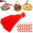thumbnail image 1 of Pack Of 200 Mesh Produce Bags Reusable Mesh Bags Shopping Net Bags Egg Net Bag Fruit Net Bag For Egg Net Bags, Fruit, 1 of 5