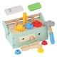 thumbnail image 4 of Juego de herramientas para niños, juguete de herramientas de madera, juguetes creativos de herramientas de madera con caja de herramientas, banco de, 4 of 9