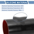 thumbnail image 5 of Unique Bargains 83mm to 95mm ID Straight Coupler Silicone Hose 4 Layers of Cloth Intercooler Heater Turbocharger Air Intake Pipe Radiator Coolant Tube Black Red 1 Pcs, 5 of 7
