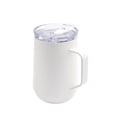 thumbnail image 1 of Taza de acero inoxidable doble pared con popote-tasse blanco 13 x 15.2, 1 of 2